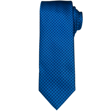 MENS BRIGHT BLUE PATTERN TIE