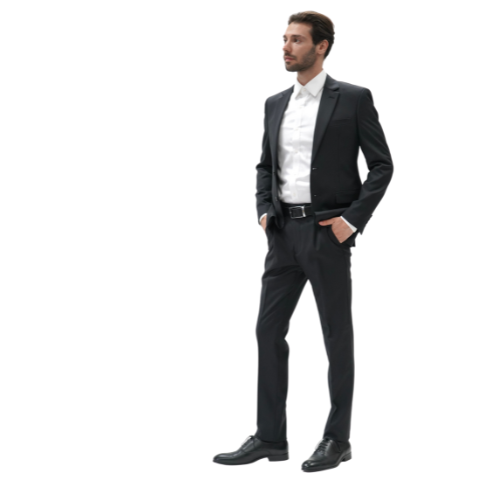 REGULAR FIT SUIT PANTS MEN