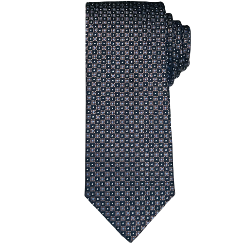 MENS NAVY PATTERN TIE