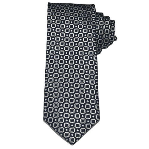 MENS NAVY PATTERN TIE