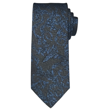 MENS NAVY FLORAL TIE