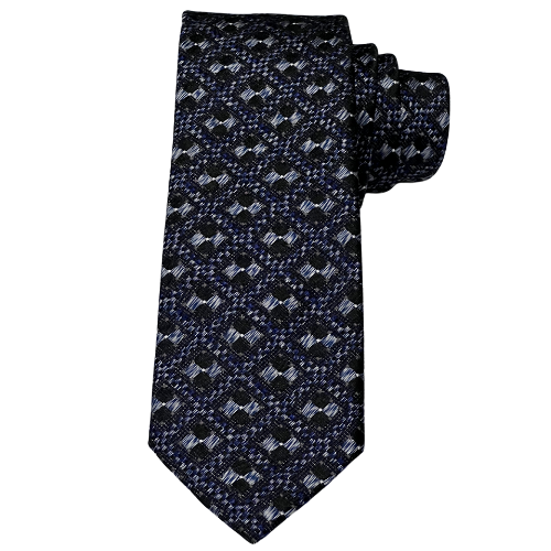 MENS NAVY PATTERN TIE