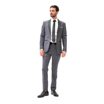 GREY TUXEDO SLIM FIT SUIT