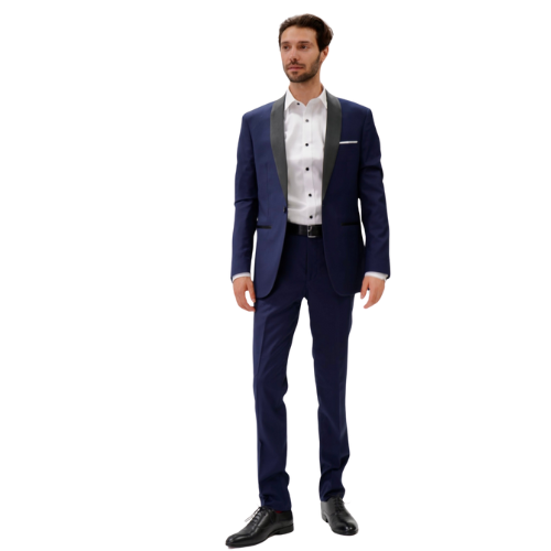 NAVY TUXEDO SLIM FIT SUIT